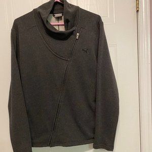 Puma Men's  Gray Long Sleeve Side Zip Up Sweater Size XL (24A)